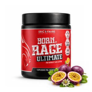 Nouveau Born of Rage Ultimate - Préworkout sans créatine Fruit de la passion 230g (Eric Favre)