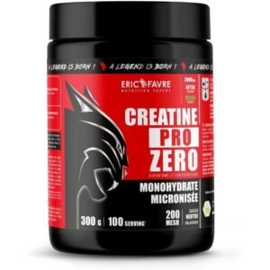 Pure Creatine 200 mesh - Créatine Pro Zero 300 G Naturel (Eric Favre)